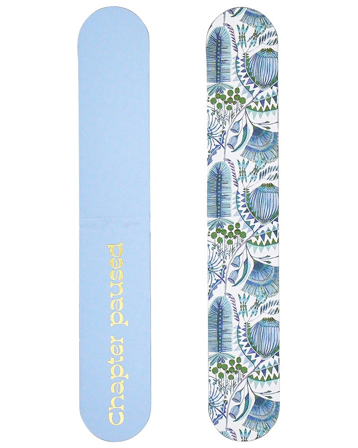 Magnetic Bookmark (Blue Floral)