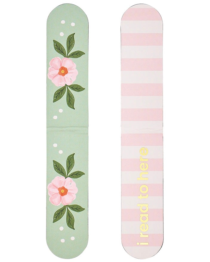 Magnetic Bookmark (Green Floral)