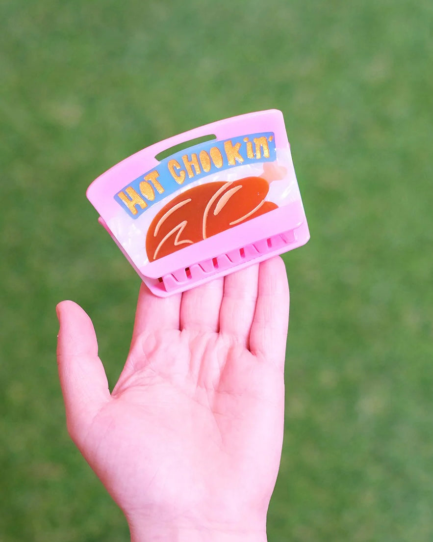 Hot Chookin' BBQ Chicken Hair Claw Clip