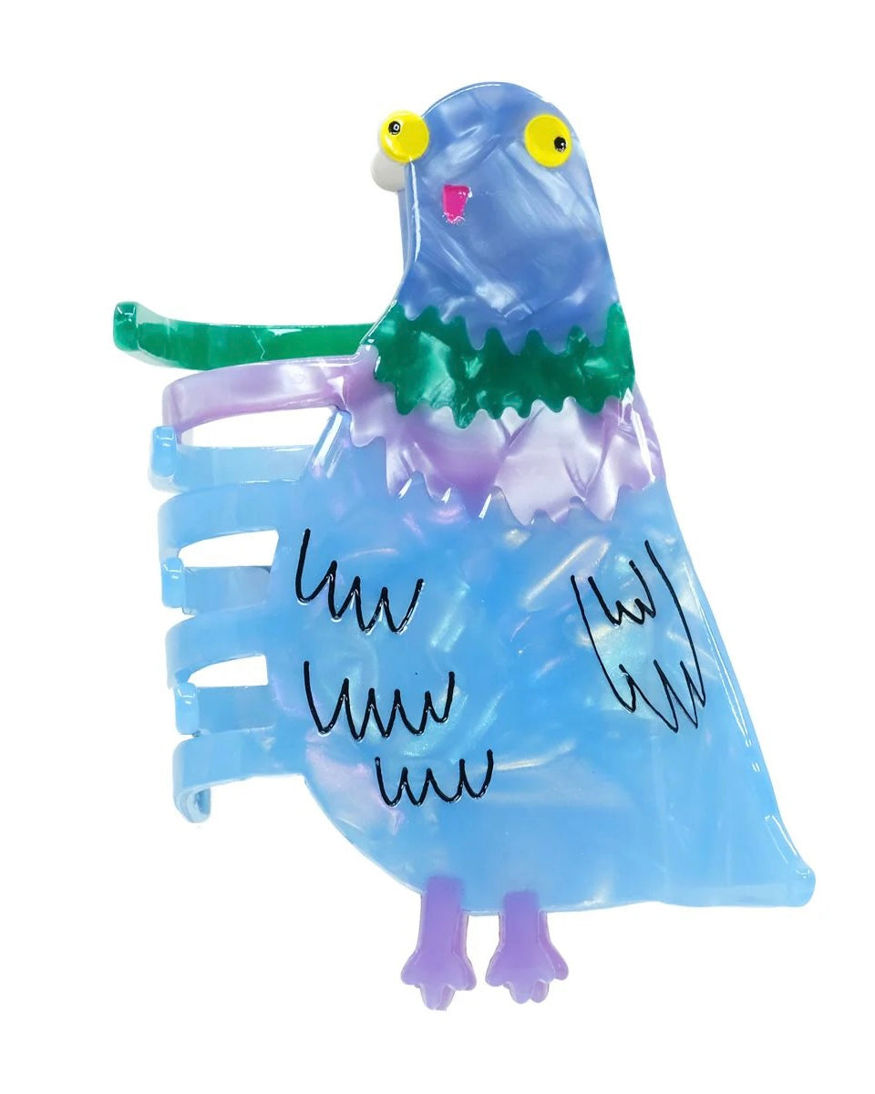 Bird Brain Pigeon Hair Claw Clip