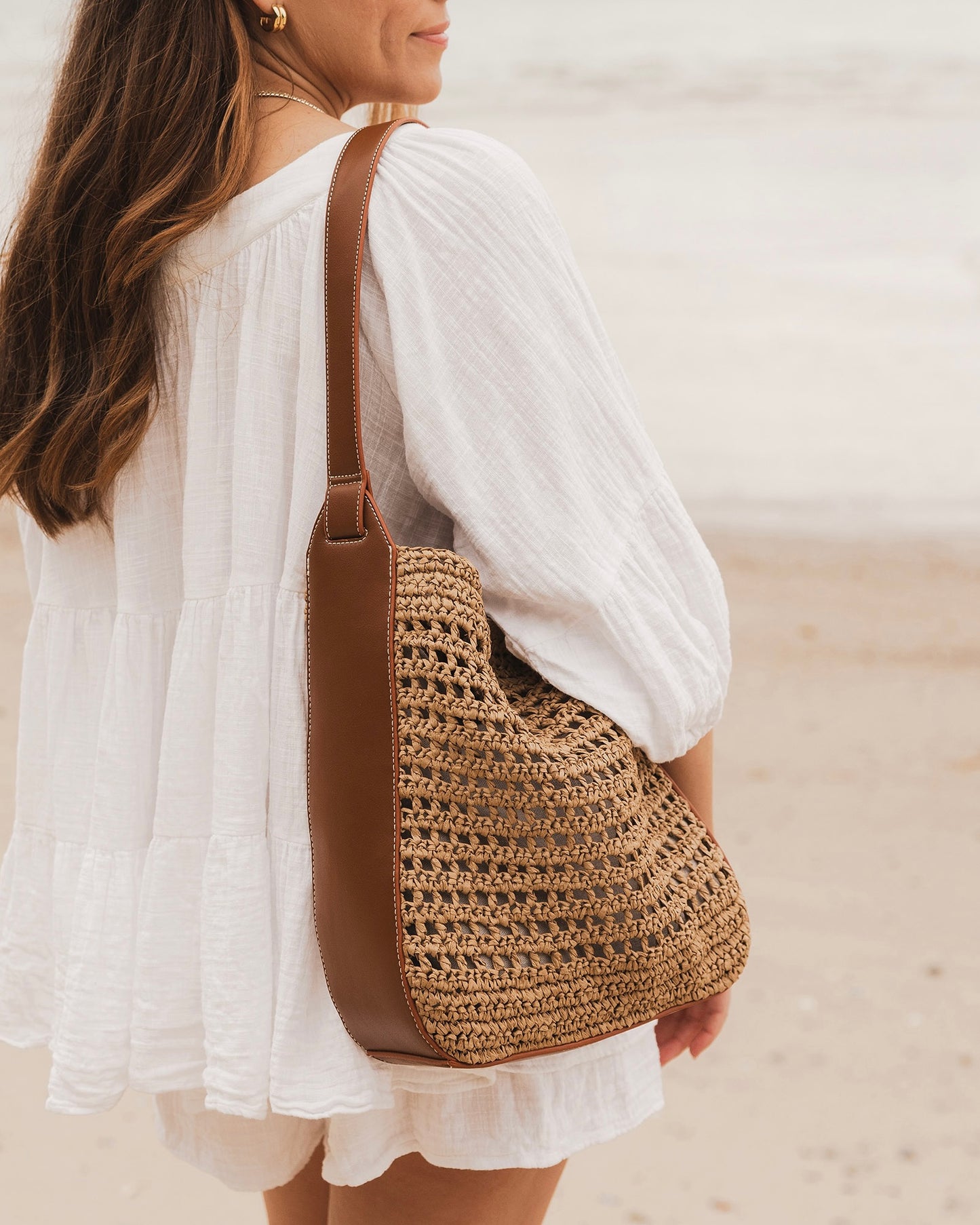 Louisa Shoulder Bag (Natural Tan)
