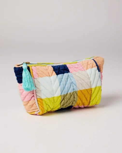 Velvet Toiletry Bag (Florida Tartan)