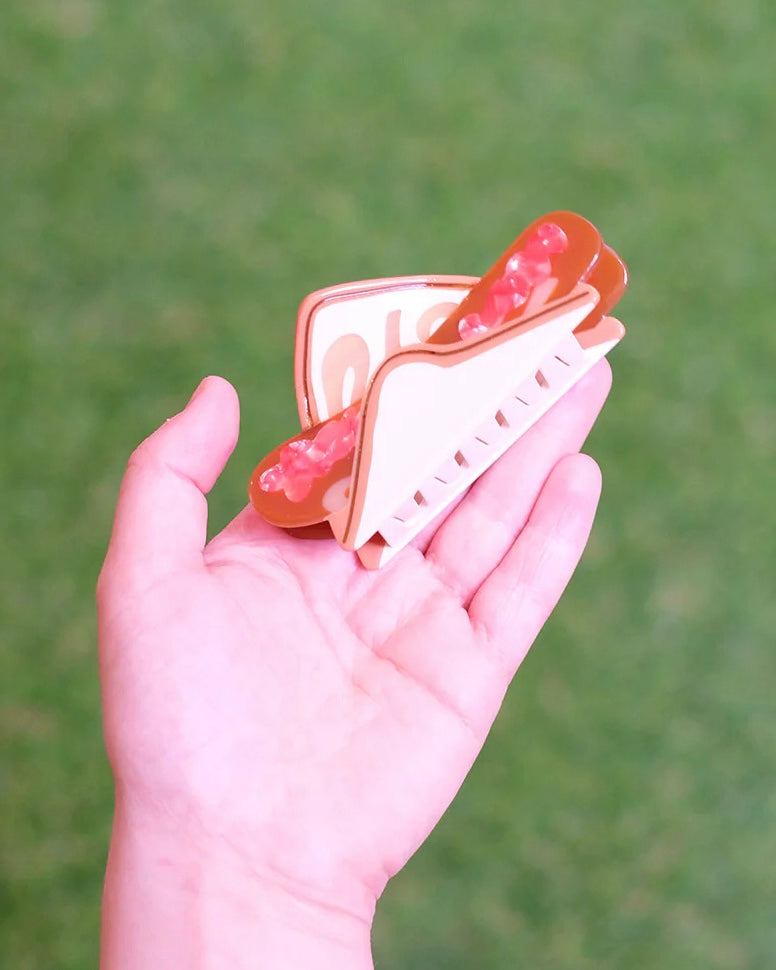 Sausage Sizzle Hair Claw Clip