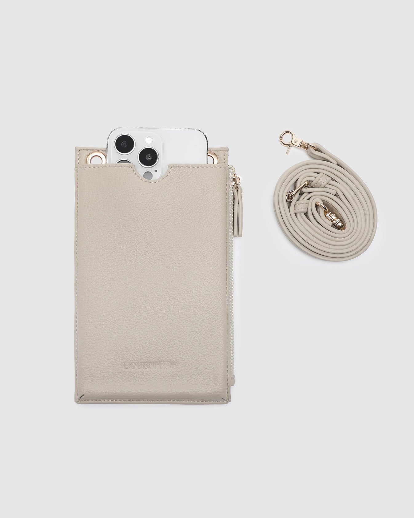 Suki Phone Crossbody Bag (Almond)