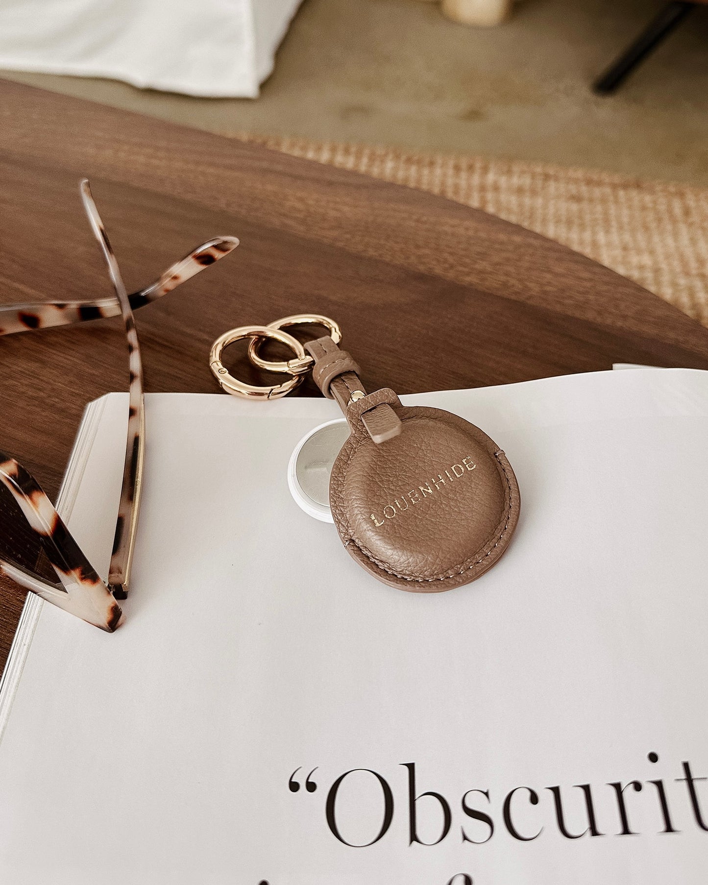 Opal AirTag Case (Mocha)