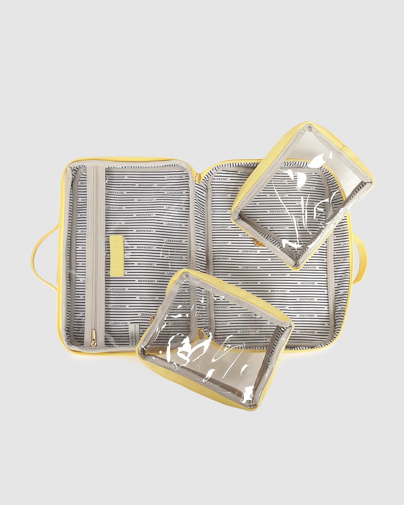 Georgie Makeup Case (Butter Yellow)