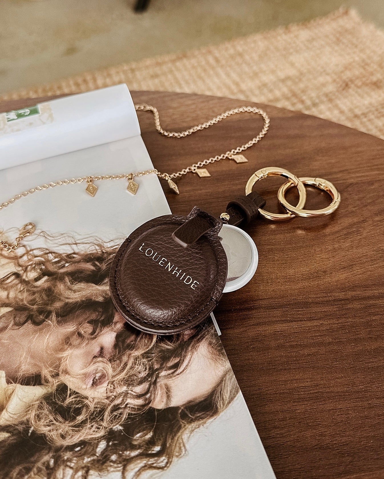 Opal AirTag Case (Chocolate)