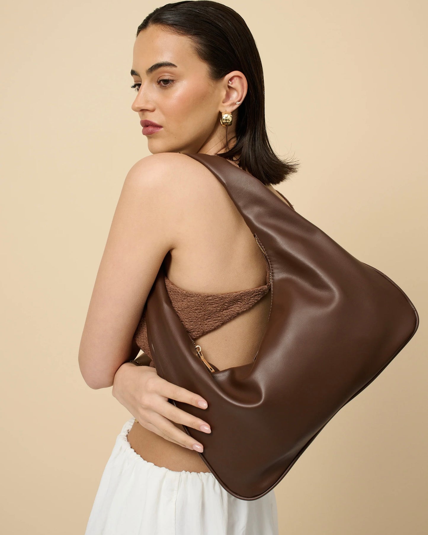 Cromwell Shoulder Bag (Chocolate)