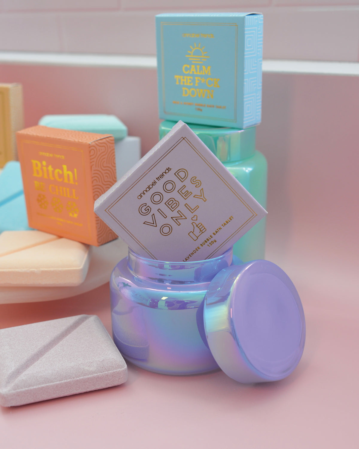 Bliss Bubble Bath Tablets (Bitch! Be Chill/Orange Citrus)