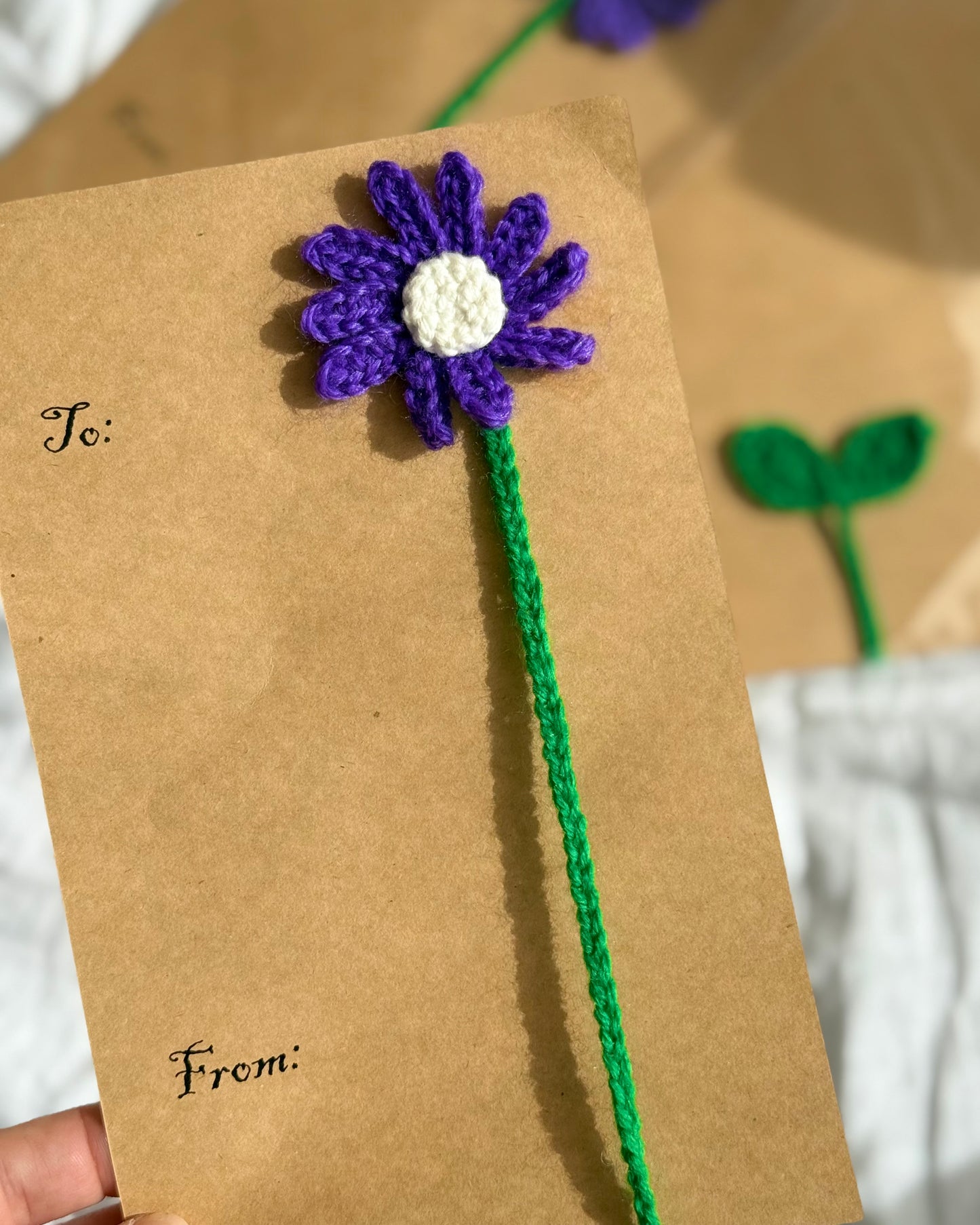 Flower Bookmark (Purple)