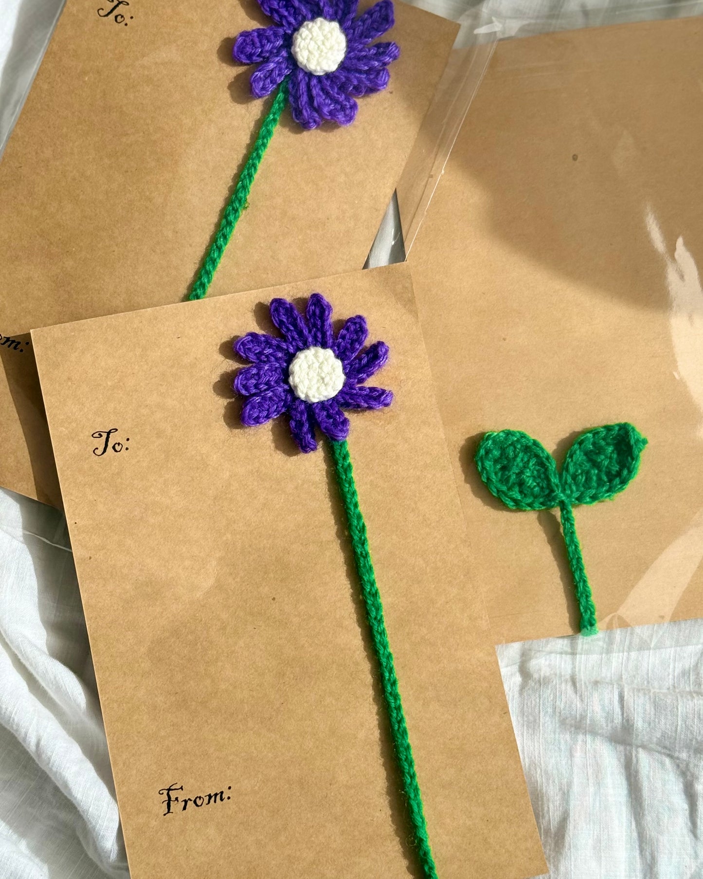 Flower Bookmark (Purple)