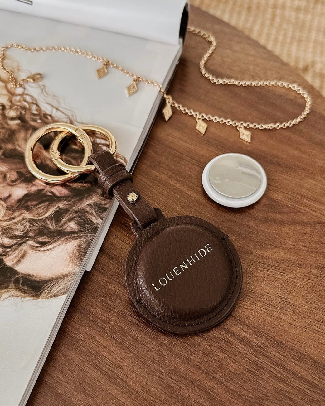 Opal AirTag Case (Chocolate)