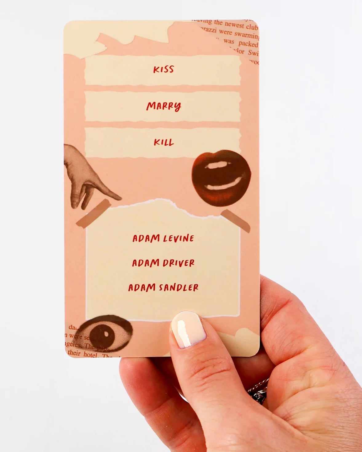 Kiss Marry Kill Card Game