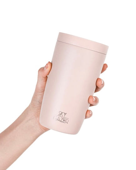 Click & Sip Insulated Coffee Cup (Blush Pink)