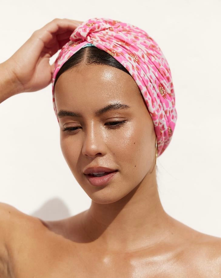 Shower Cap & Hair Towel Gift Set (Animal Floral)