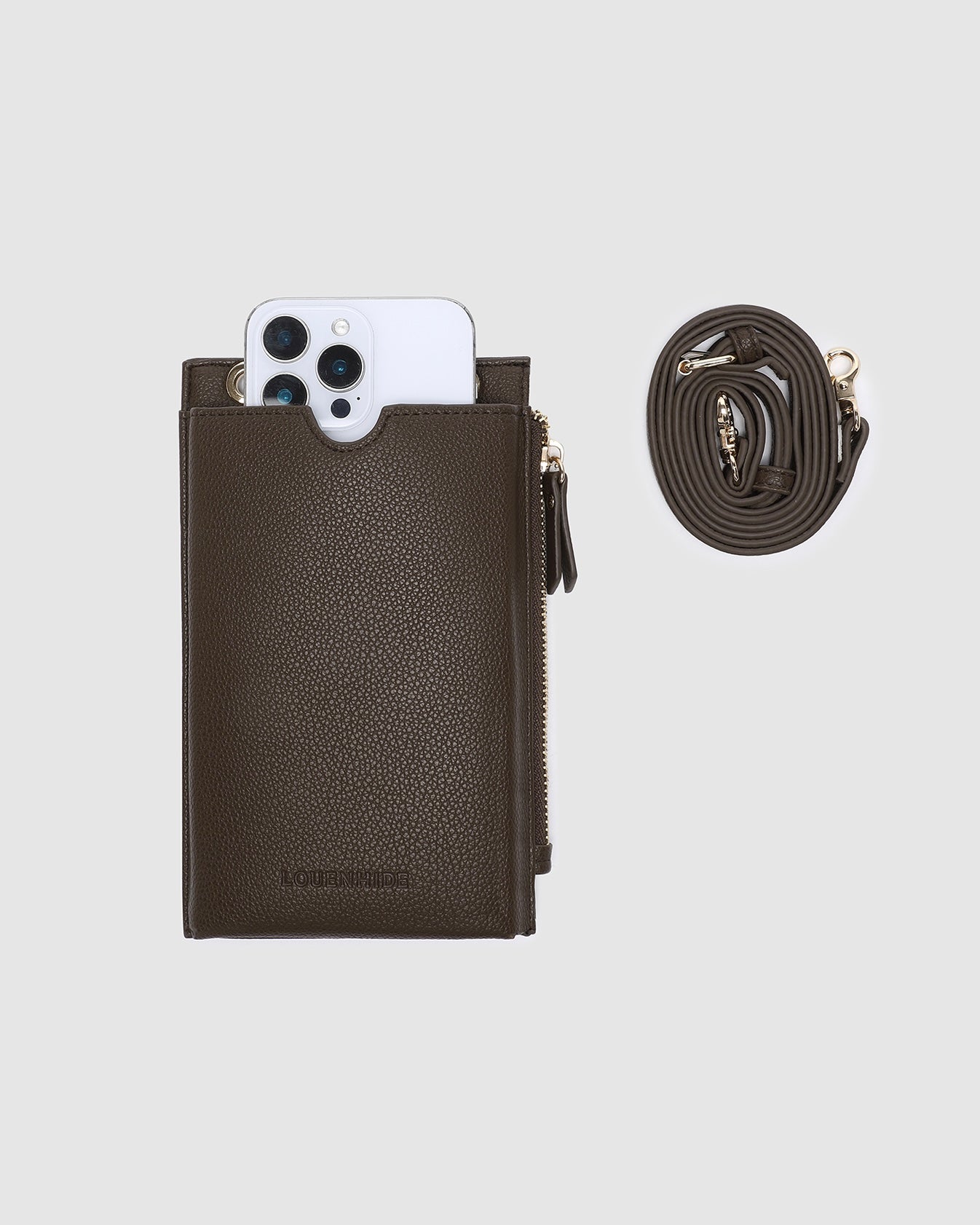 Suki Phone Crossbody Bag (Chocolate)