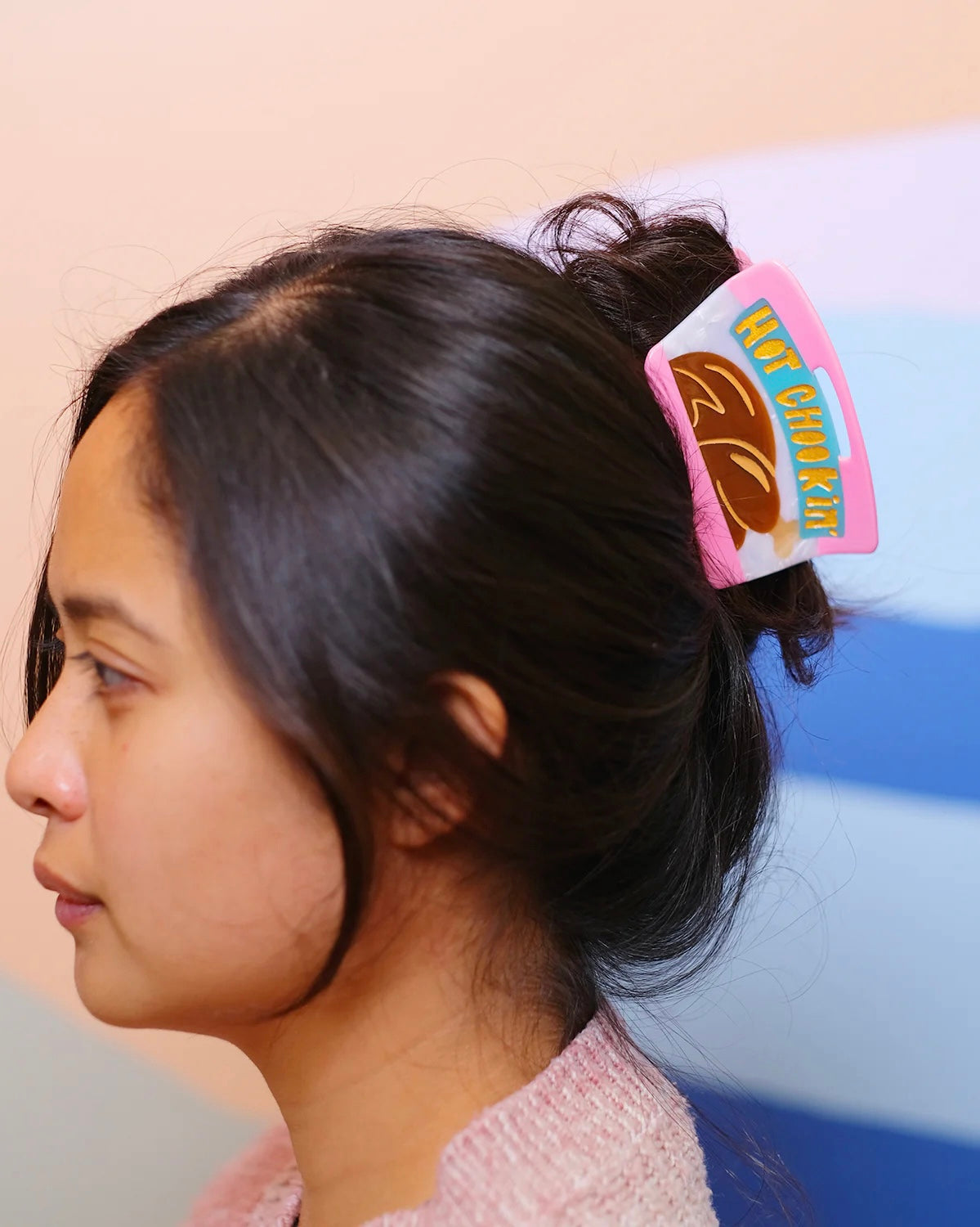 Hot Chookin' BBQ Chicken Hair Claw Clip
