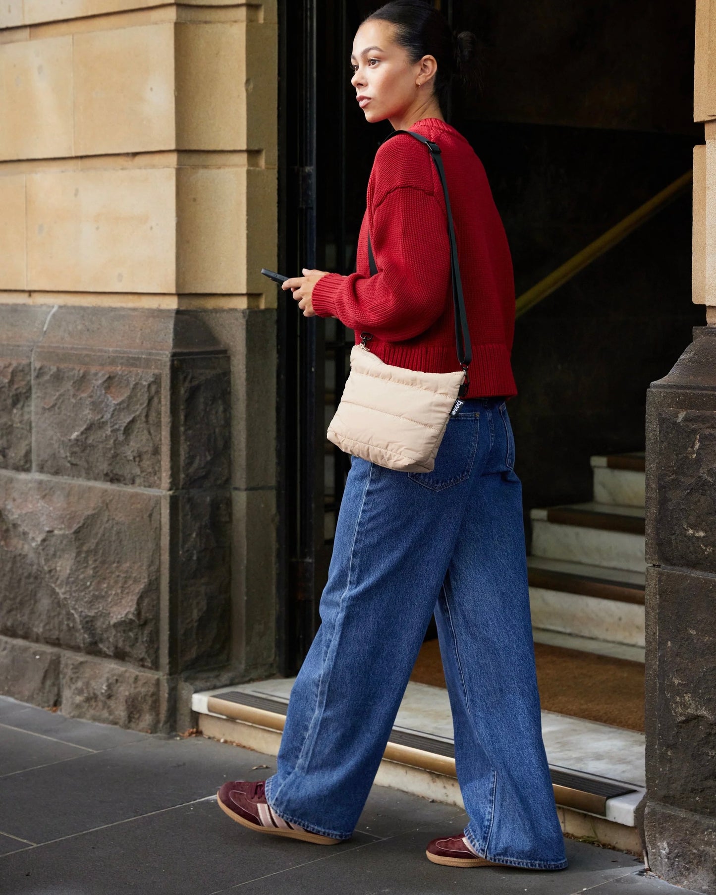 Stash Base Crossbody Bag (Sand)
