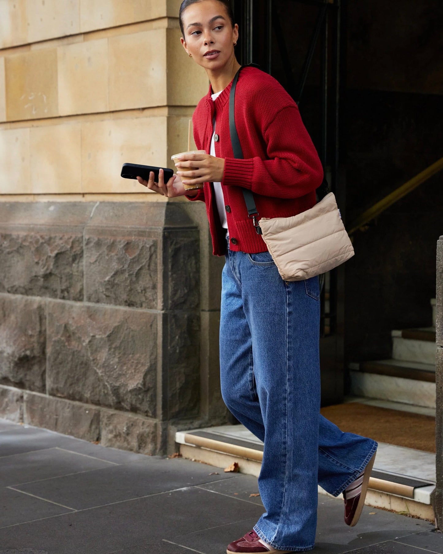 Stash Base Crossbody Bag (Sand)