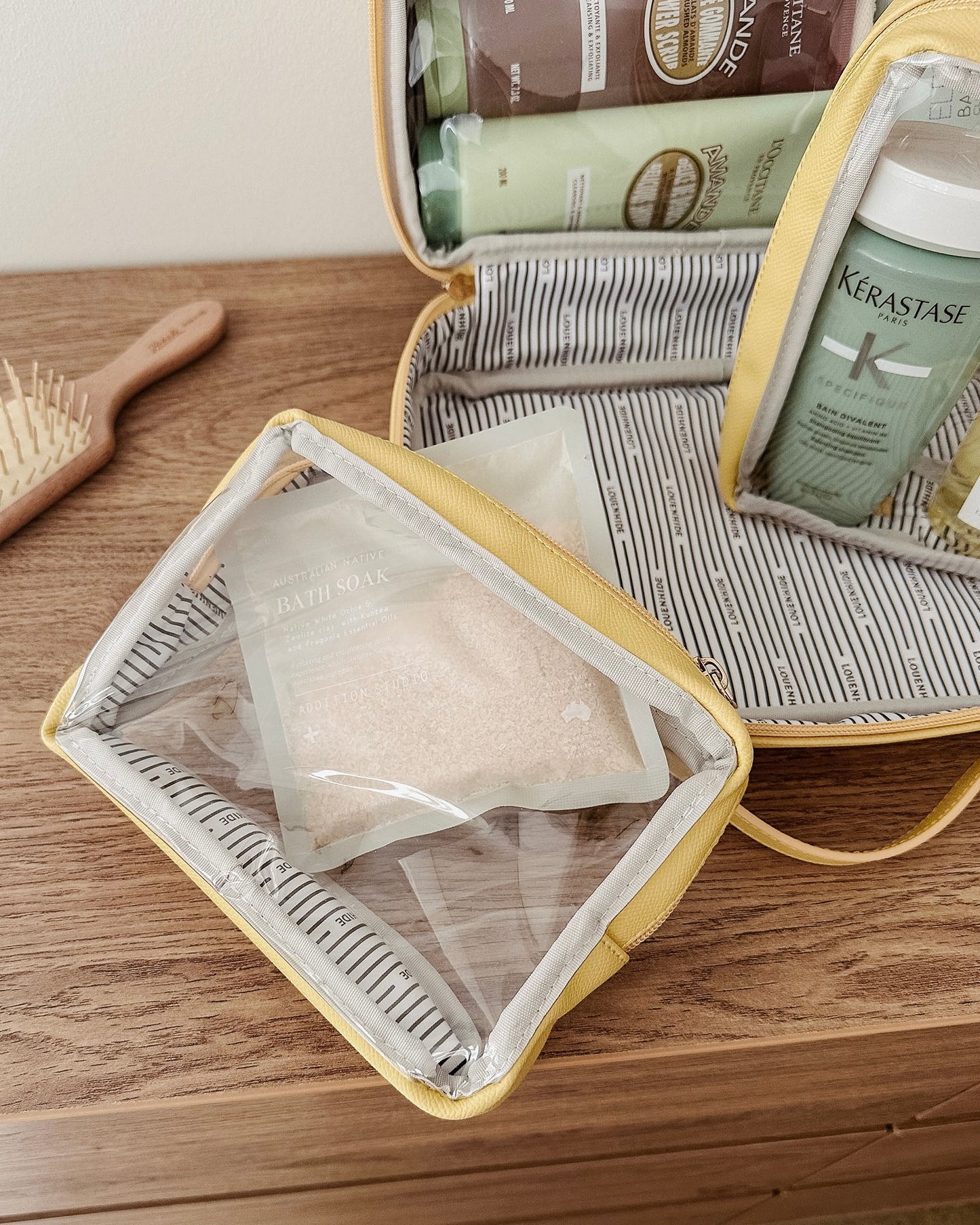 Georgie Makeup Case (Butter Yellow)