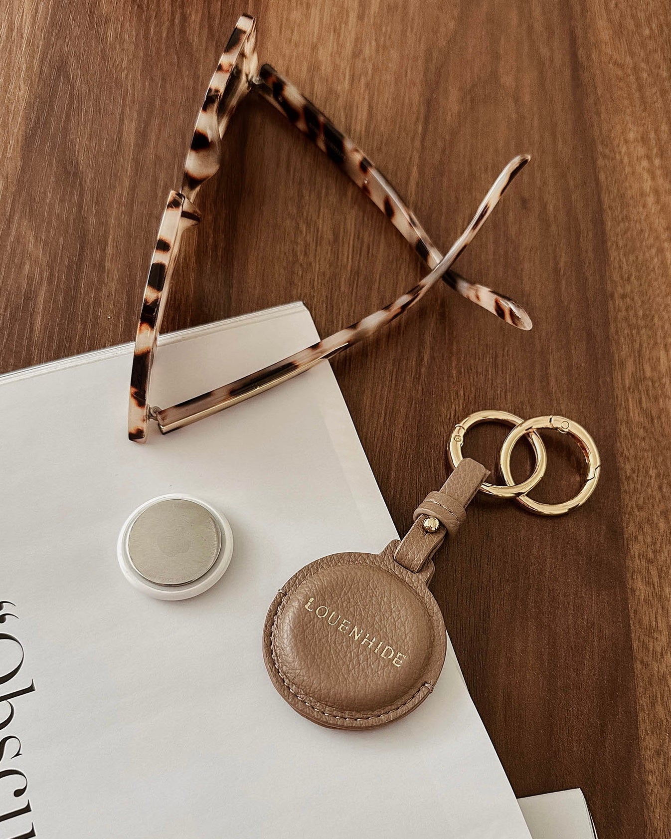 Opal AirTag Case (Mocha)