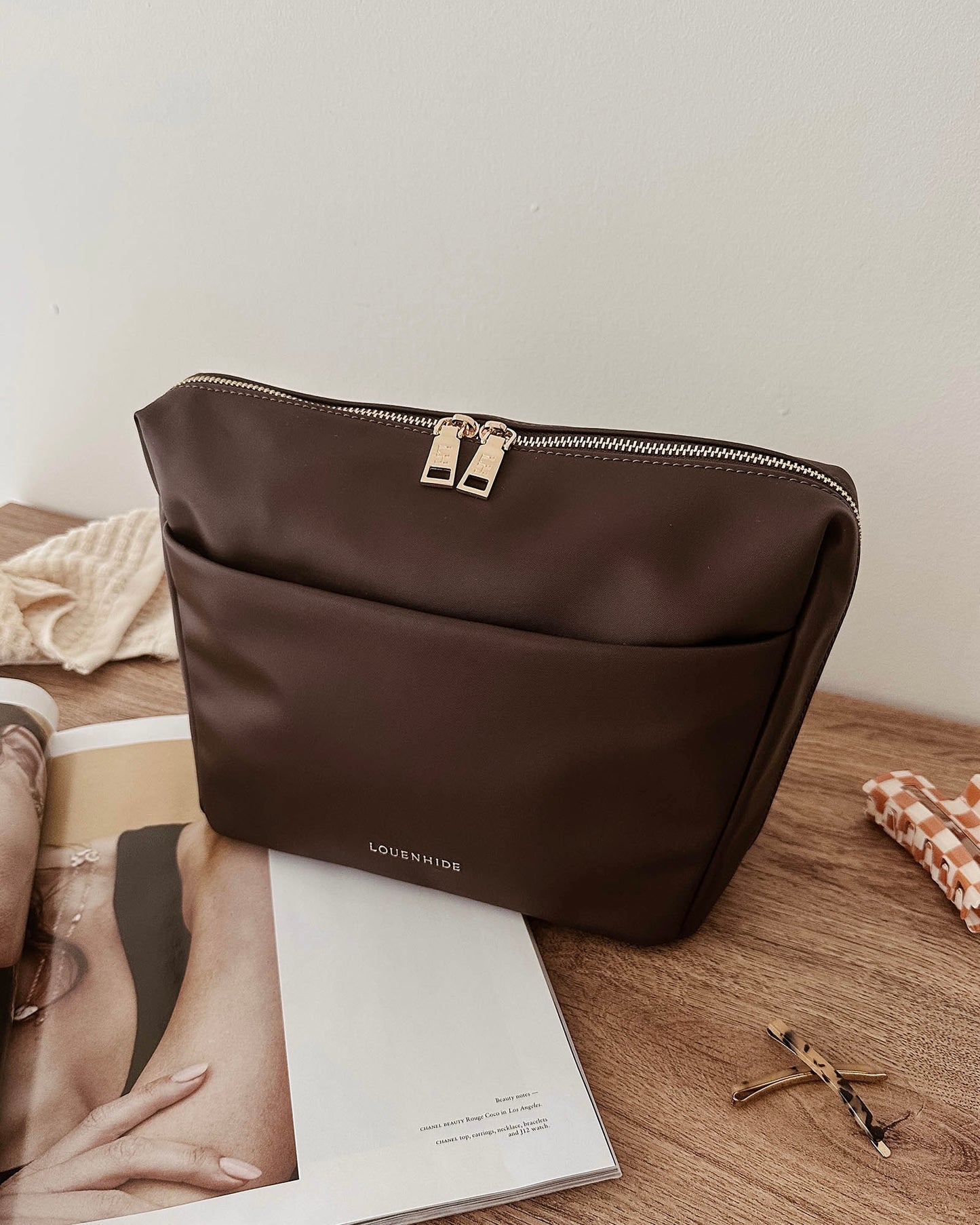 Vanessa Makeup Bag (Chocolate)
