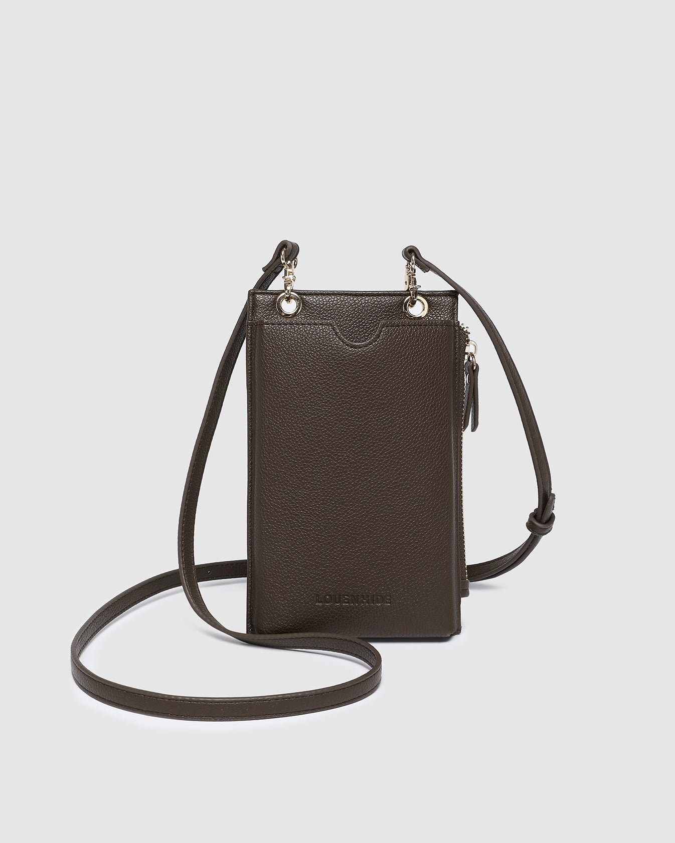 Suki Phone Crossbody Bag (Chocolate)