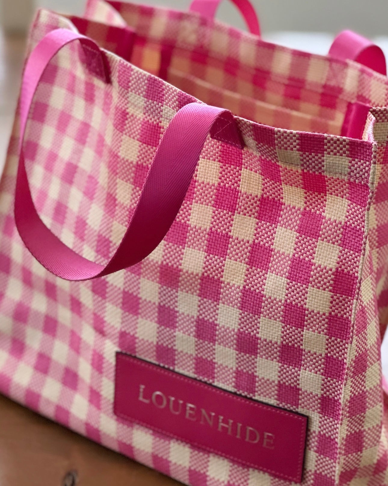 Baby Simpson Beach/Carry All/Shopper Bag (Fuschia/Cream)