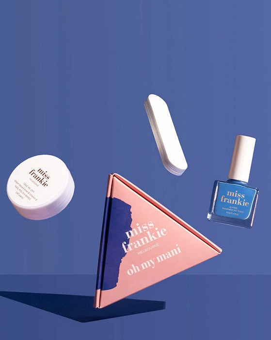 miss frankie, nail polish, oh my mani, gift set, vegan, cruelty free, into the deep,