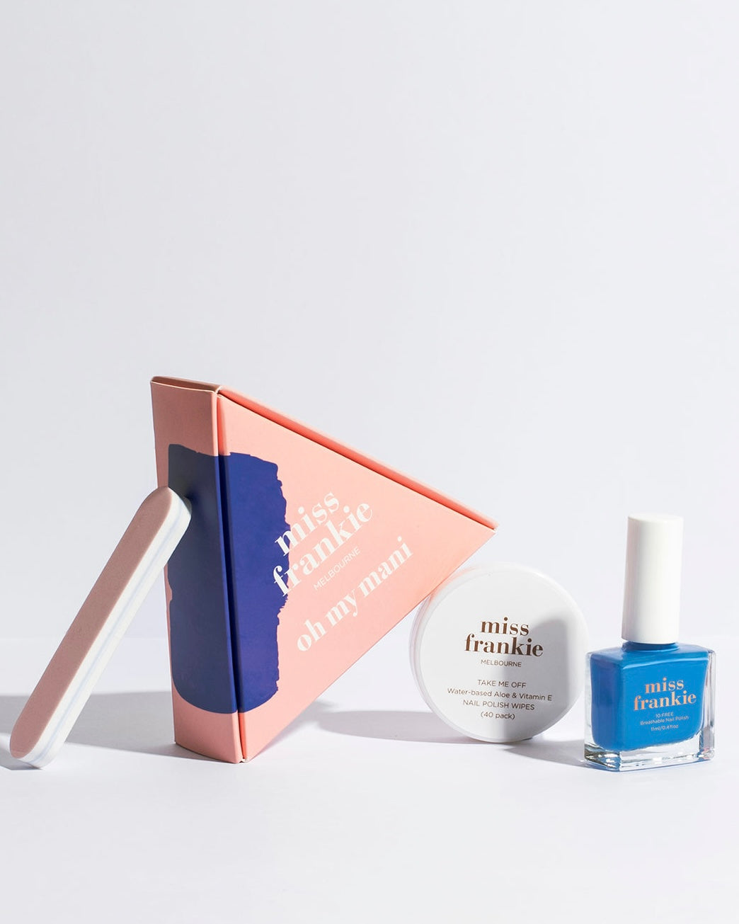 miss frankie, nail polish, oh my mani, gift set, vegan, cruelty free, into the deep,