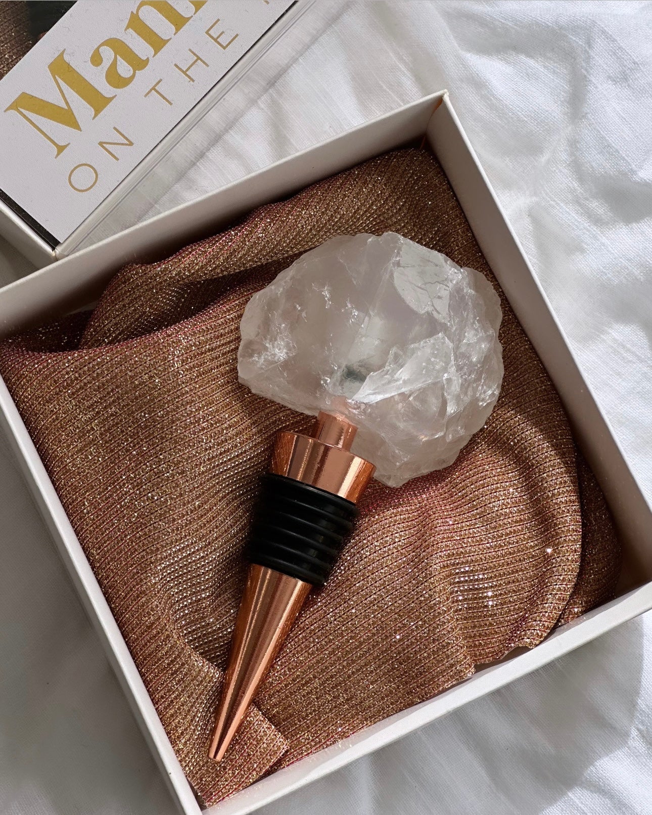 Clear Quartz Wine/Bottle Stopper