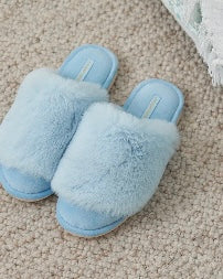 Cozy Luxe Slippers (Sky Blue)