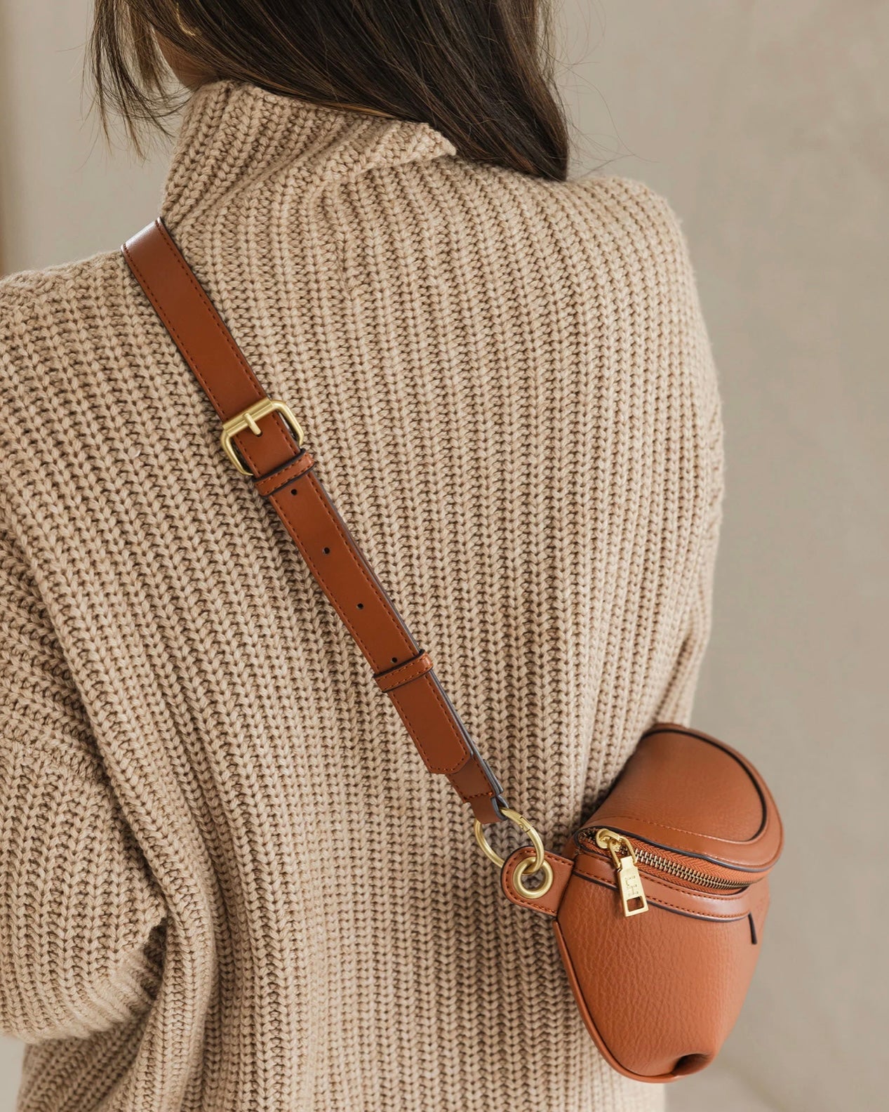 louenhide, joey, sling bag, tan, bum bag