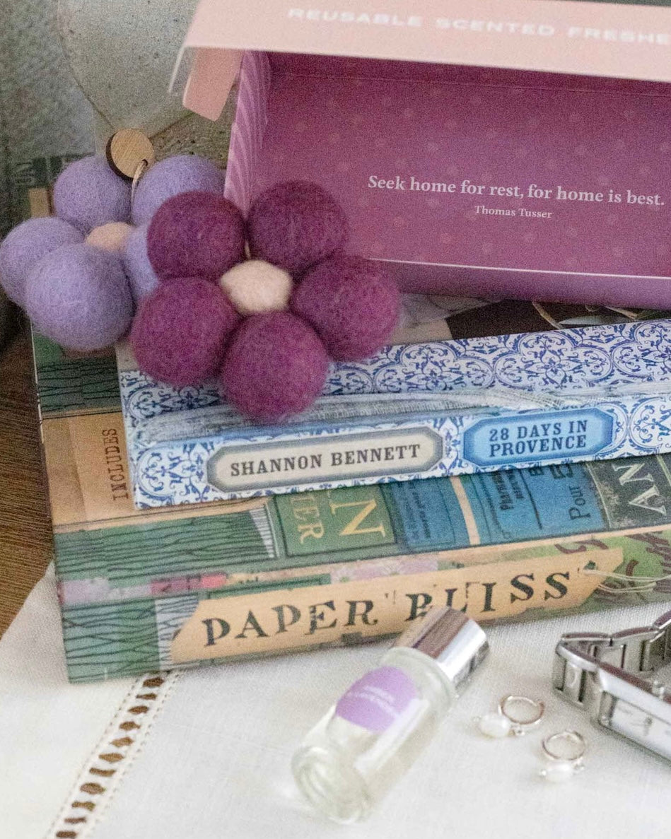 Felt Flower Fresheners (Amber & Lavender)