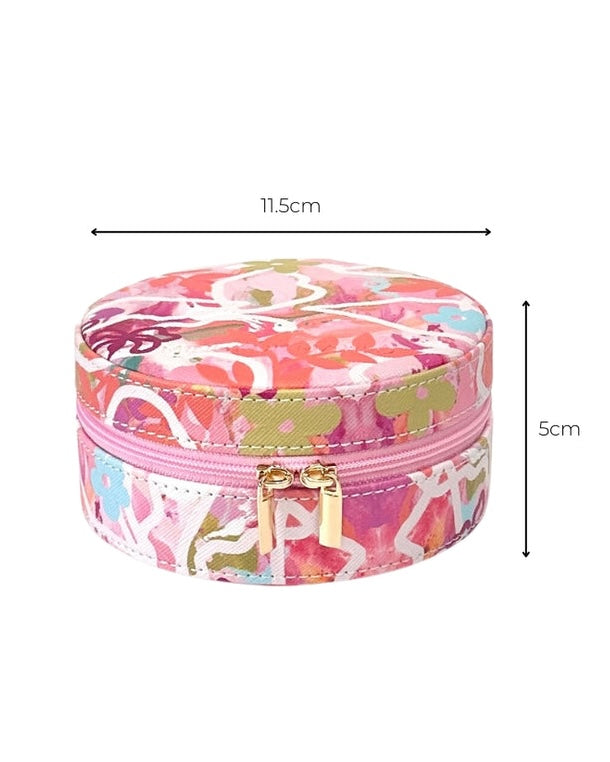 Round Jewellery Case (Ivy)