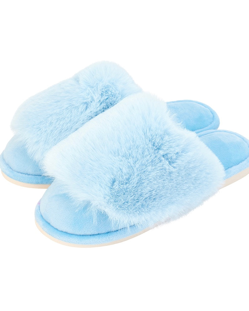 Cozy Luxe Slippers (Sky Blue)