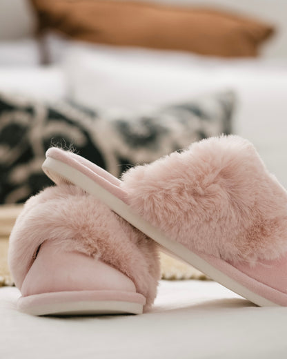 Cozy Luxe Slippers (Petal Pink)