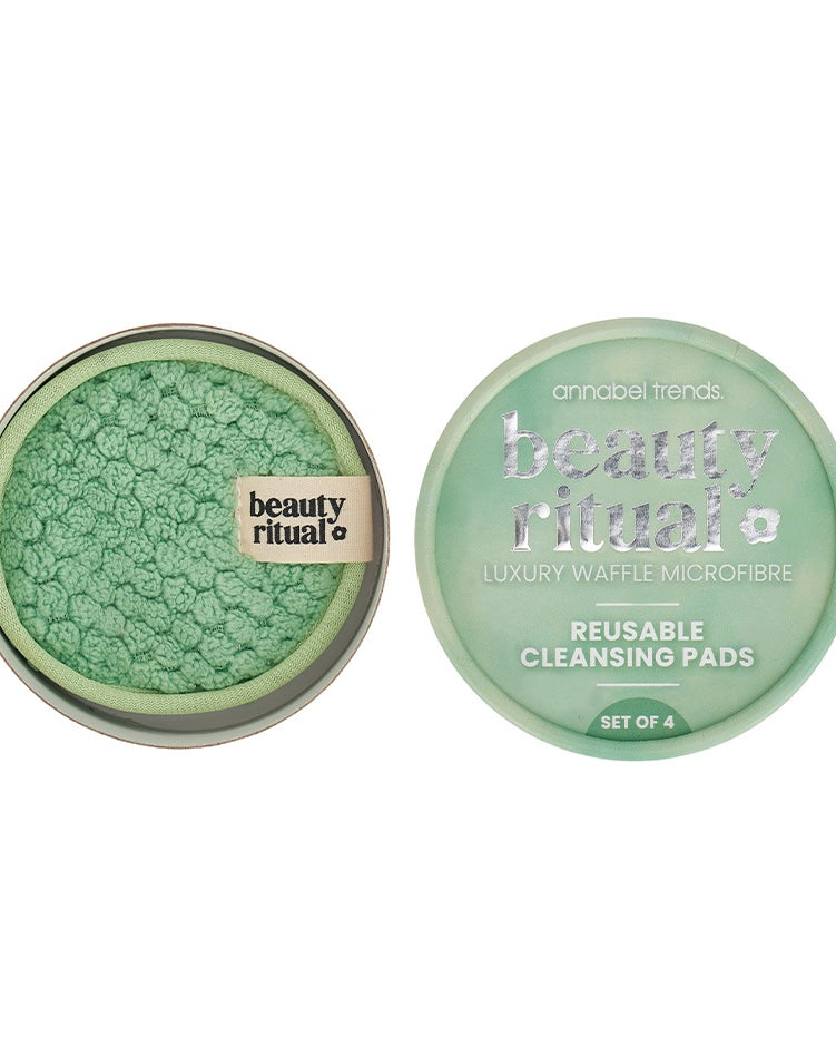 Beauty Ritual Luxury Waffle Cleansing Pads (Moss)