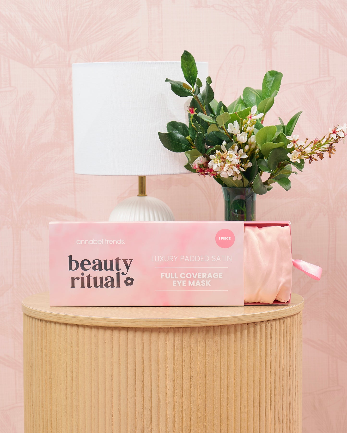 Full Cover Eye Mask (Dusty Pink)