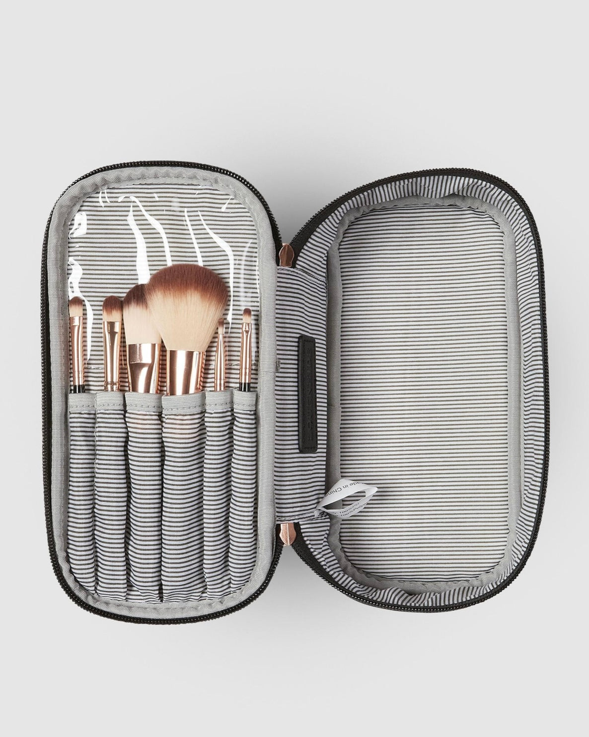 Fifi Makeup Case with 6 piece Brush Set (Black)