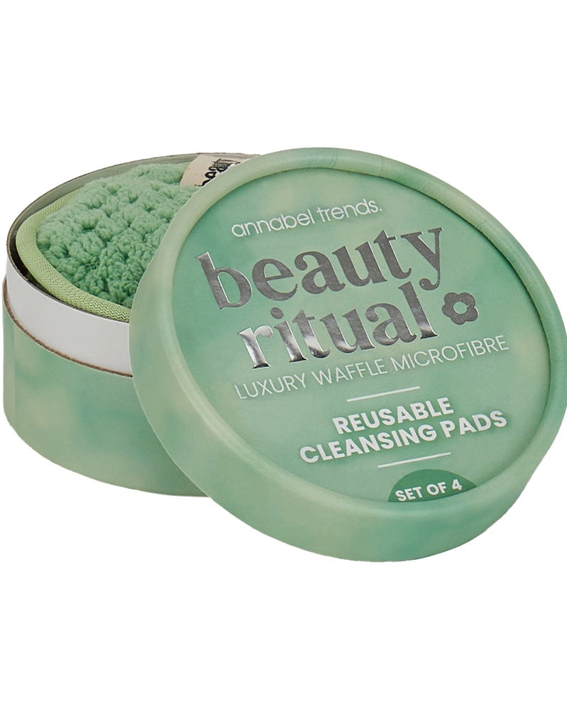 annabel trends, beauty ritual, cleansing pads, microfibre, moss