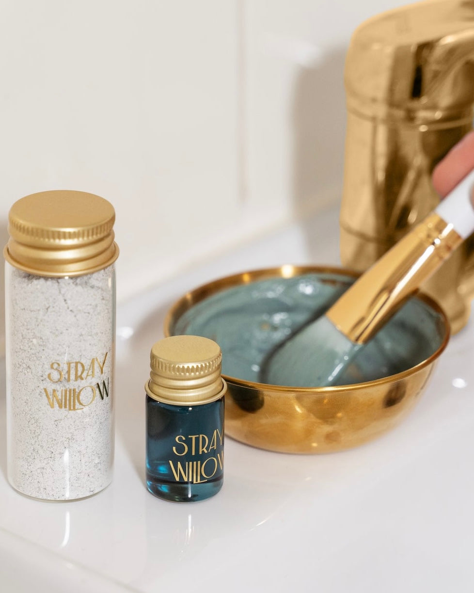 stray willow, glow kit, skincare, face mask