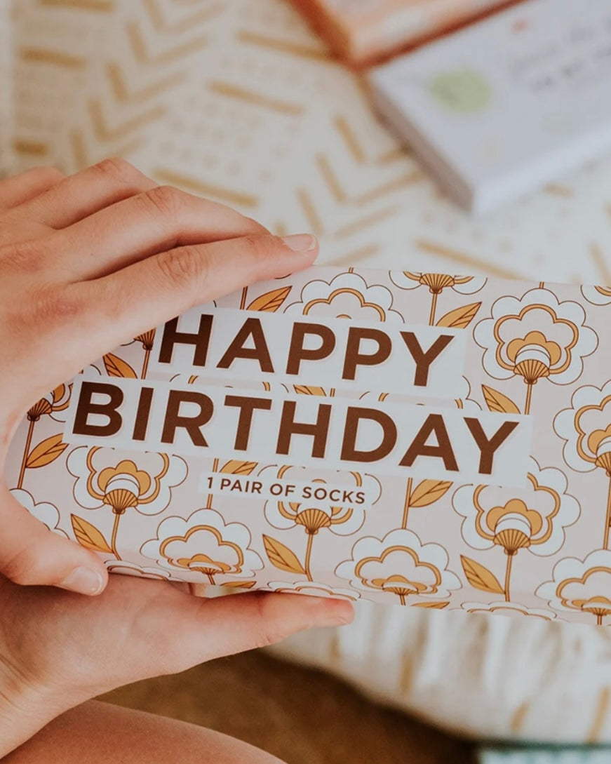 Happy Birthday Boxed Socks