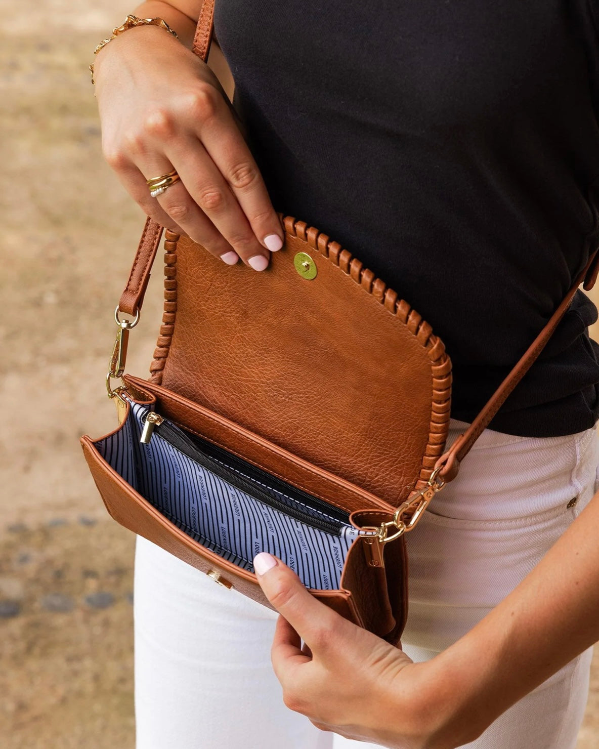 louenhide, harlow, crossbody bag, tan