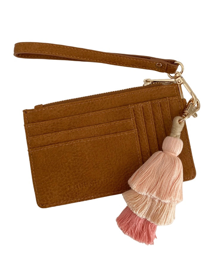 Tiered Tassel Key Ring (Neutral Pink)