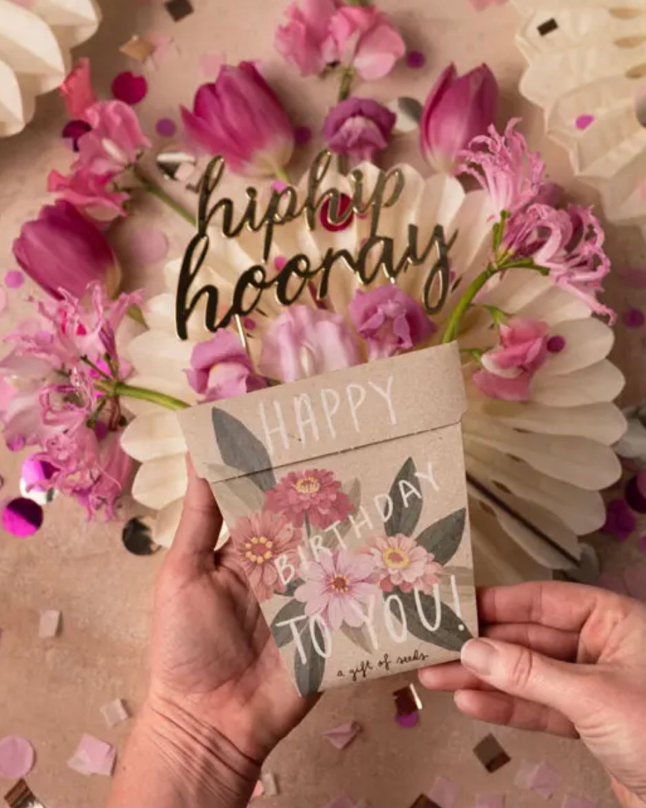Gift of Seeds (Happy Birthday Zinnia)