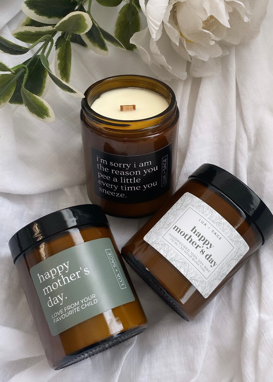 Lua + Sage Soy Candle (I'm Sorry I am the Reason you Pee...)