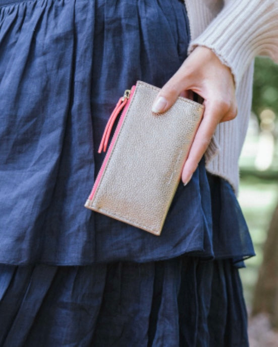 Rose gold wallet on sale purse