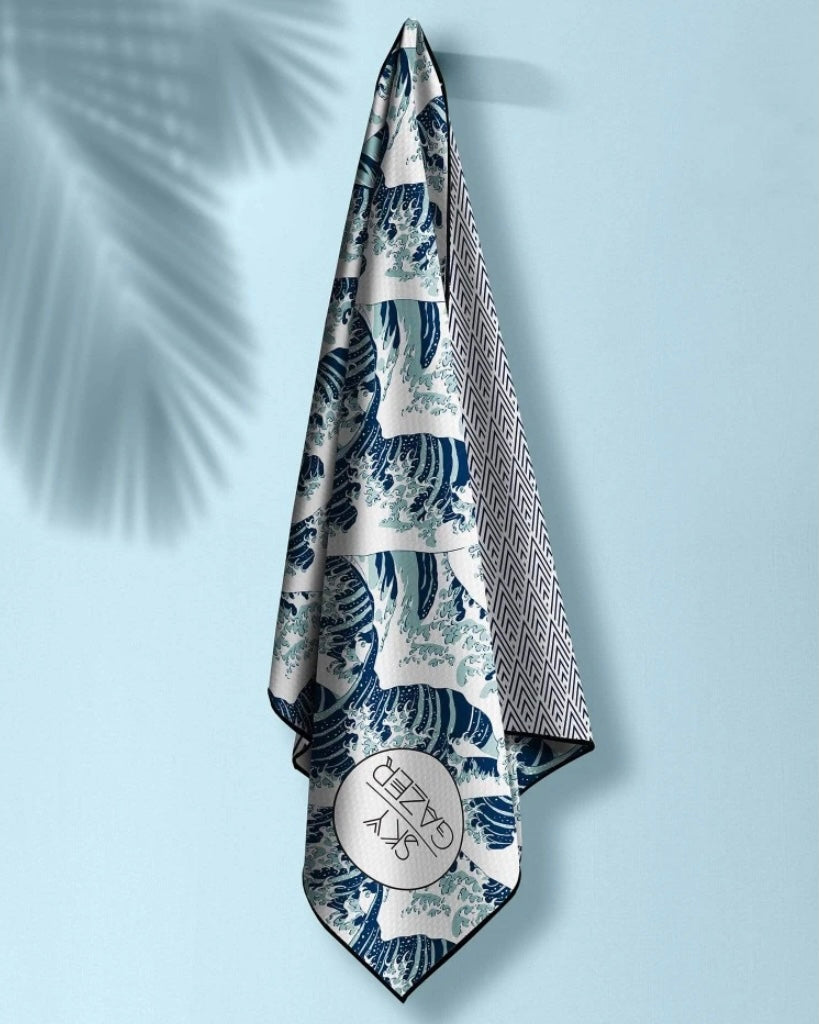 skygazer, sand free beach towel, beach towel, mandalay towel, sky gazer