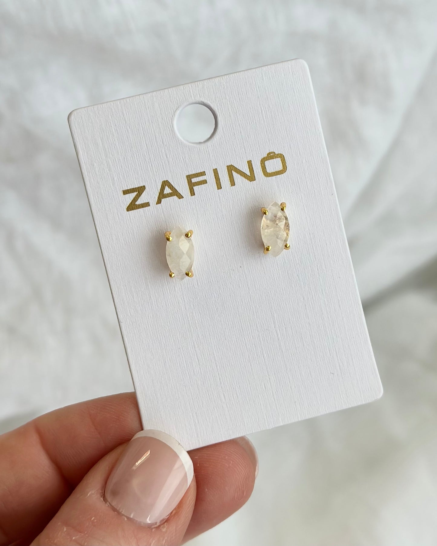 Moonstone Studs